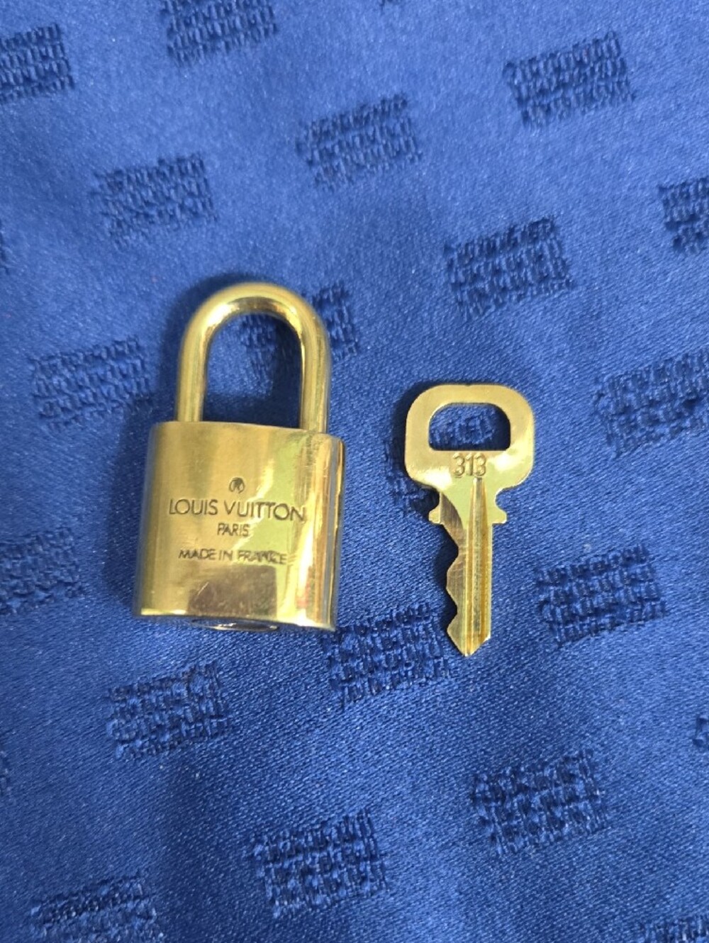 Louis Vuitton Gold-tone Padlock & Key - Picture 2 of 6